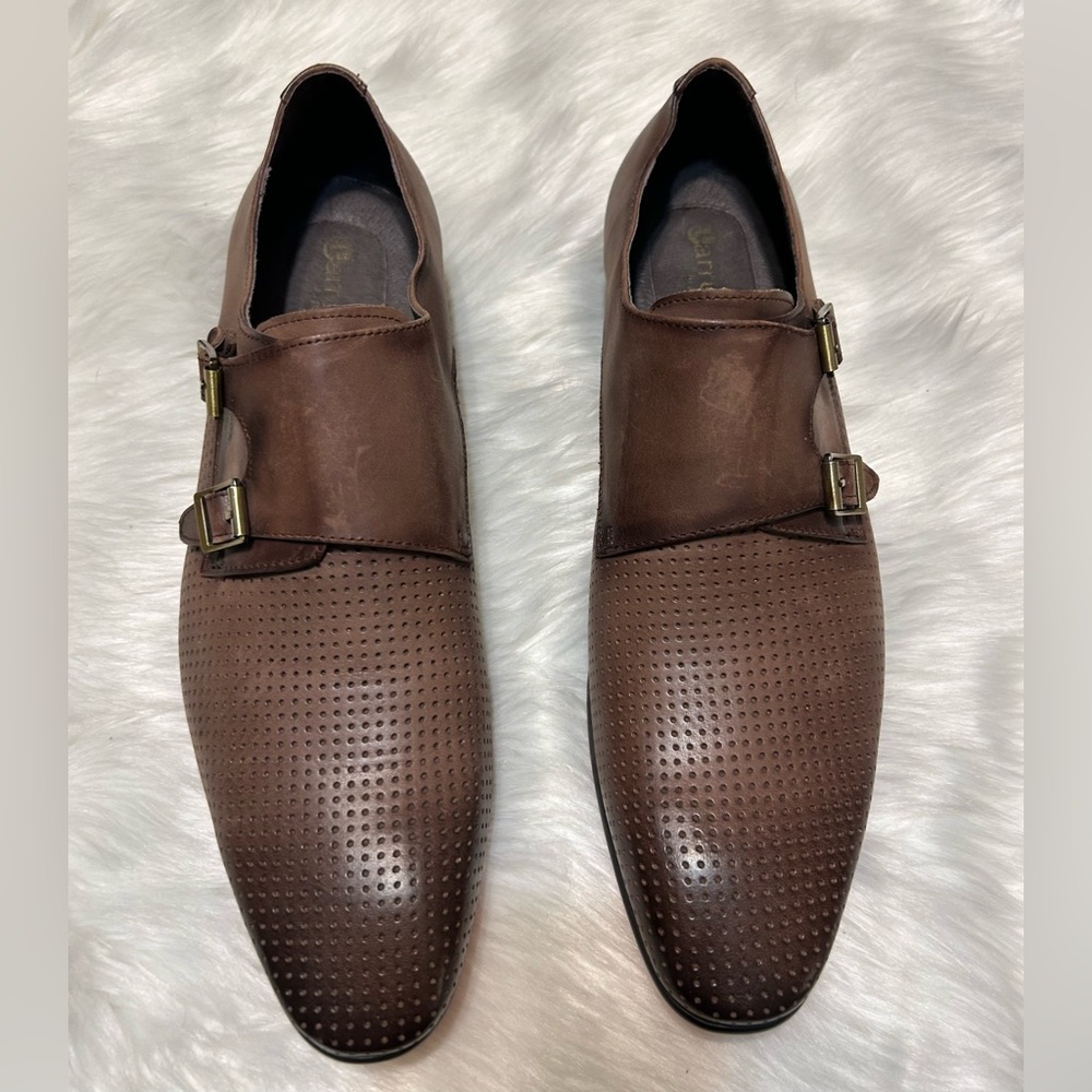 Carrucci Perforated Double Monk Strap Red Bottom K5308-06 Shoes - Picture 4 of 9
